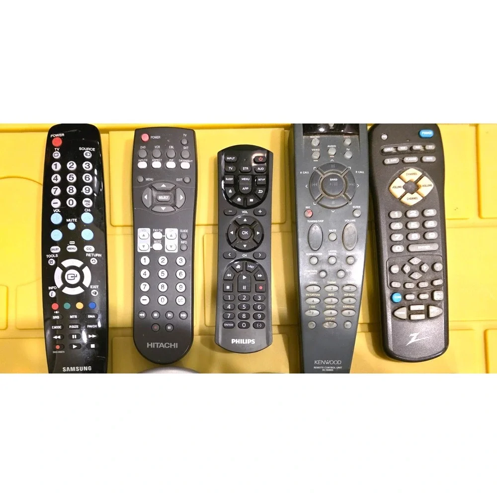 Remote Control Lot - Ten Various Brands TV, VCR Etc  Untested